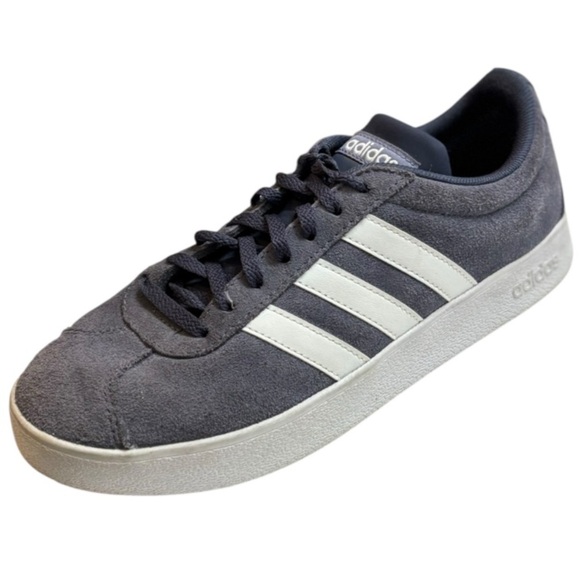 Adidas Sambas VL Court 3.0 Gray and White Suede Sneakers Size 8 - Picture 14 of 16